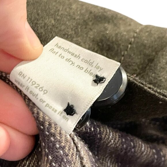 Nau Wool Moto Blazer Jacket Contemporary Double Breasted Twilightcore Green S - Picture 8 of 8